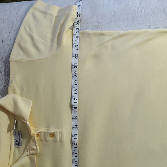KENNETH TOO! K.T. Classics Womens Yellow 3-button Sport Golf Tennis Shirt-Sz L - Picture 9 of 10